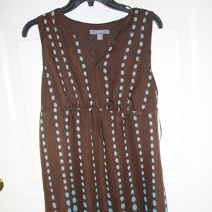*NEW* Apt 9 brown sleeveless v-neck dress size 10